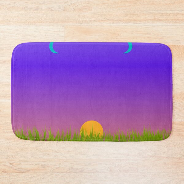 Item preview, Sunrise w/2 Crescent Moons and Grass in Gradient Sky designed and sold by ShaunSandhu.