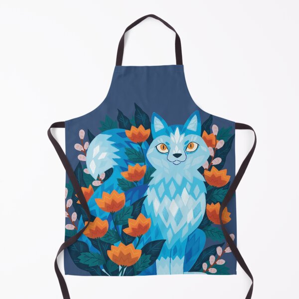 Artikelvorschau, Blauer Wolf in den Blumen entworfen und verkauft von michelledraws.