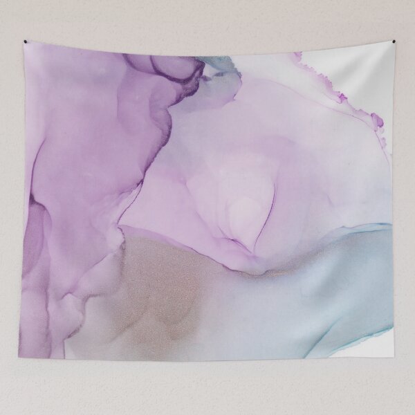 Item preview, blue and lavender alcohol ink designed and sold by melaniab-art.