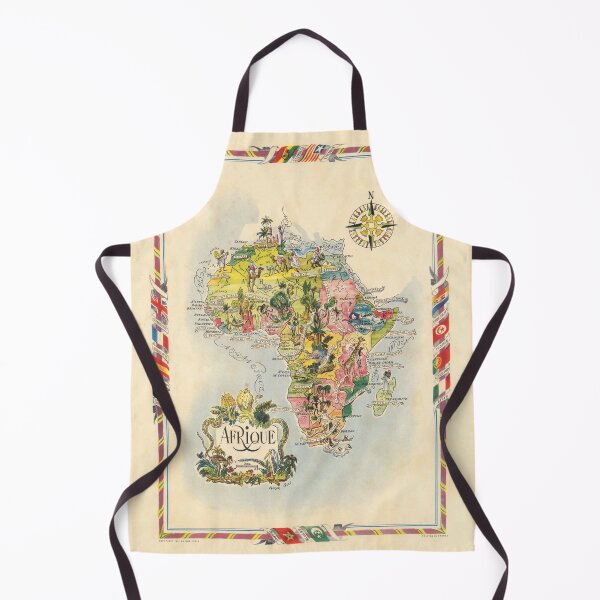 Item preview, Illustrated Map of Africa. 1951, Jaques Liozu designed and sold by Gin Neko.