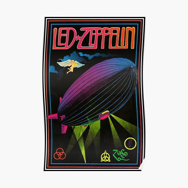 1976 AFFICHE DE CONCERT AU NÉON Poster