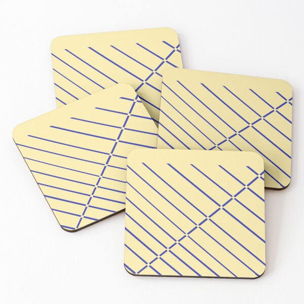 Item preview, Light Yellow With Blue Stripes designed and sold by DesignsByMuriel.