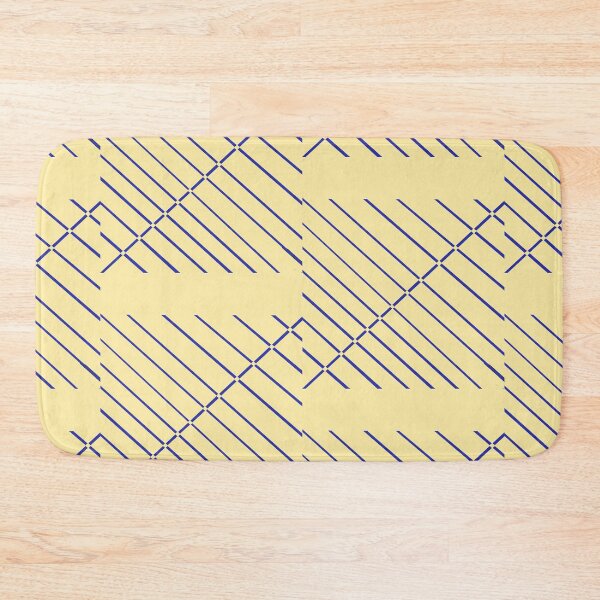 Item preview, Light Yellow With Blue Stripes designed and sold by DesignsByMuriel.
