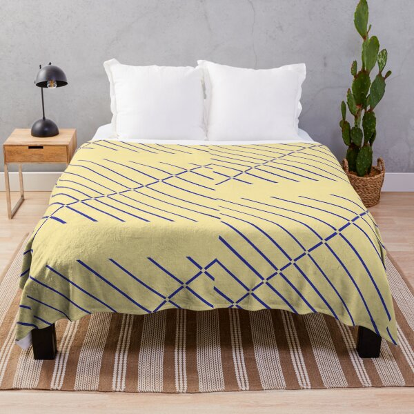 Item preview, Light Yellow With Blue Stripes designed and sold by DesignsByMuriel.