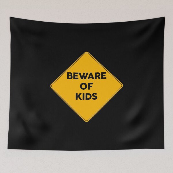 Item preview, Beware Of Kids Warning Yellow Sign  designed and sold by FriendsList.