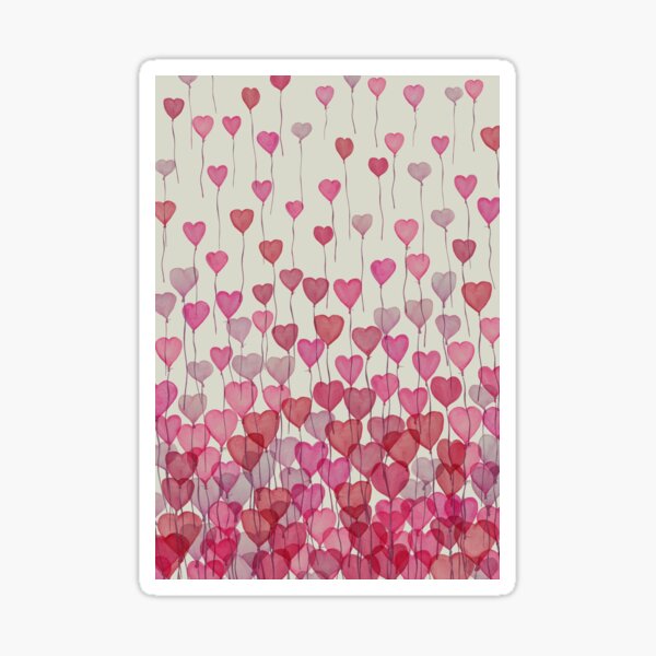 Balloon Hearts Sticker