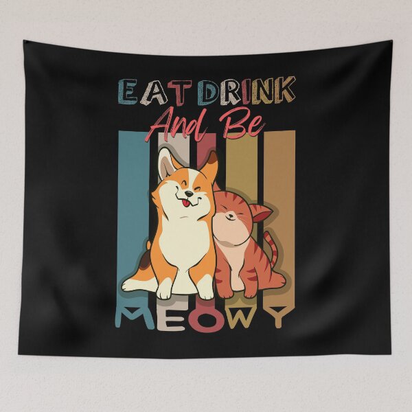 Item preview, Eat drink and be meowy designed and sold by Aminepop.
