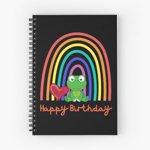 Item preview, Happy Birthday! Cute turtle in front of rainbow & heart, happy birthday! designed and sold by karlsageder.