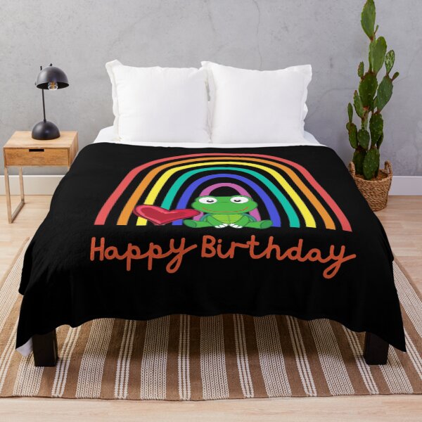 Item preview, Happy Birthday! Cute turtle in front of rainbow & heart, happy birthday! designed and sold by karlsageder.