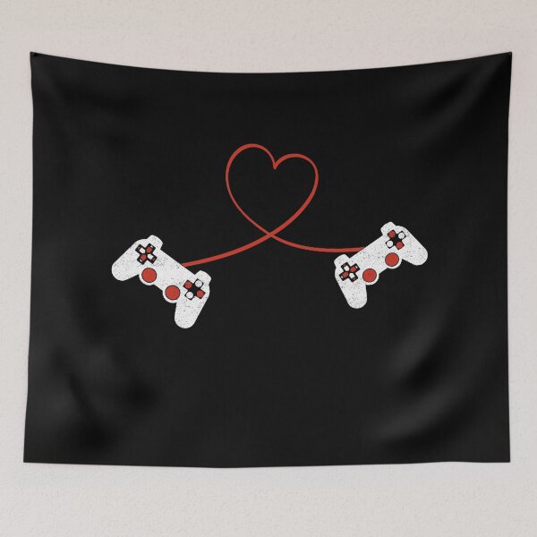 Item preview, Video Games Controller Heart Cable Shape Valentine designed and sold by CHday.