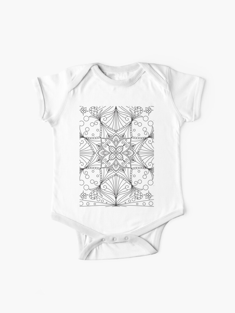 Coloring Pages For Kids Diy Colouring Baby One Piece By Toriascarlett Redbubble
