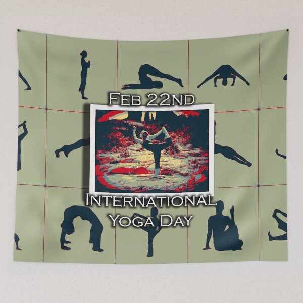 Item preview, I LOVE INTERNATIONAL YOGA DAY designed and sold by REALDesign-Shop.