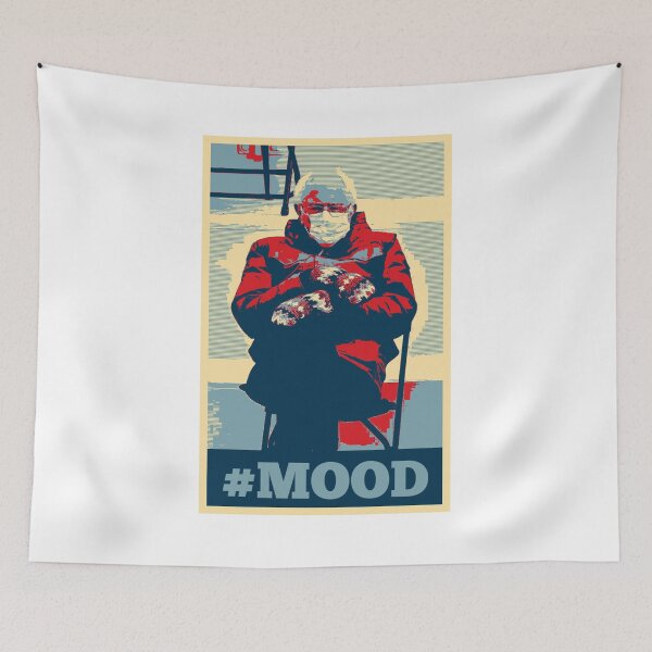 Item preview, Bernie Sanders Funny Meme Mittens Sitting Chair Inauguration designed and sold by LifeQuotes.