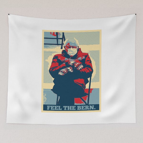 Item preview, Bernie Sanders Funny Meme Mittens Sitting Chair Inauguration designed and sold by LifeQuotes.