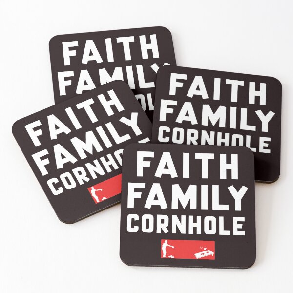 Item preview, Faith Family Cornhole, Funny Cornhole Design, Cornhole Quote  designed and sold by Aerial Addicts.