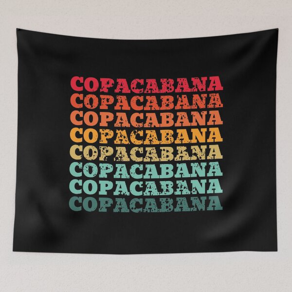Item preview, Copacabana - repeated retro vintage sunset colors with a distressed design effect designed and sold by Rhu Creations.