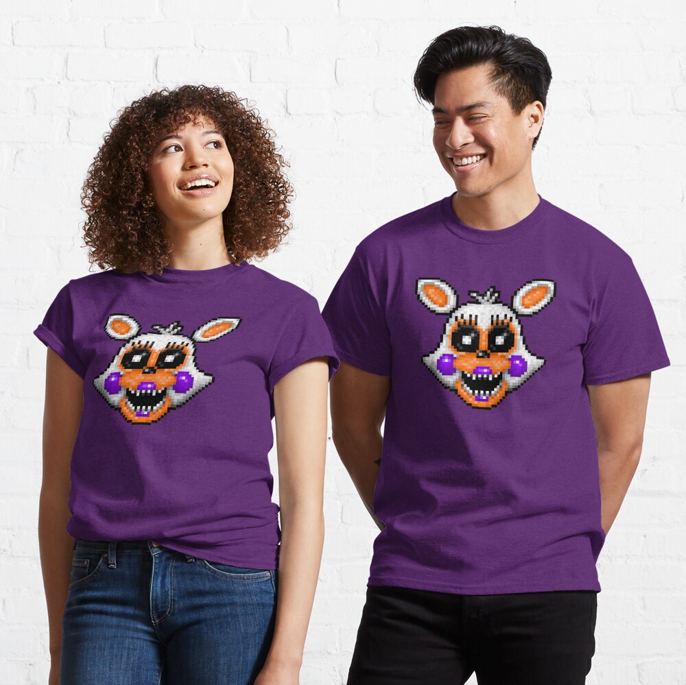 Lolbit-Fnaf World-Pixel Art Women T-Shirt Crewneck Casual Short Sleeve Tops  Summer Tees Five Nights At Fnaf 1 2 3 4 Pixel Art - AliExpress