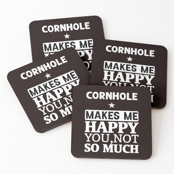 Item preview, Cornhole Makes Me Happy You Not So Much, Funny Cornhole Design, Cornhole Quote  designed and sold by Aerial Addicts.