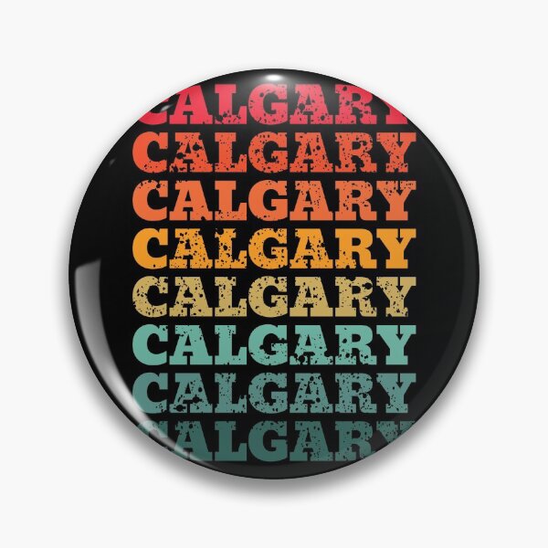 Item preview, Calgary - repeated retro vintage sunset colors with a distressed design effect designed and sold by Rhu Creations.