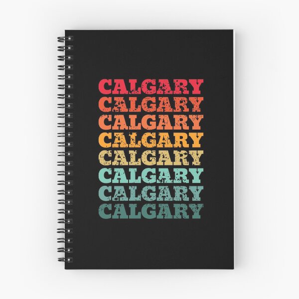Item preview, Calgary - repeated retro vintage sunset colors with a distressed design effect designed and sold by Rhu Creations.