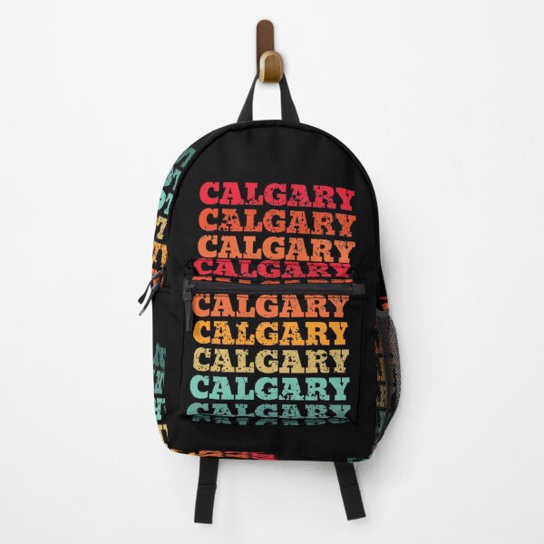 Item preview, Calgary - repeated retro vintage sunset colors with a distressed design effect designed and sold by Rhu Creations.