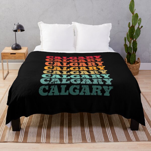 Item preview, Calgary - repeated retro vintage sunset colors with a distressed design effect designed and sold by Rhu Creations.