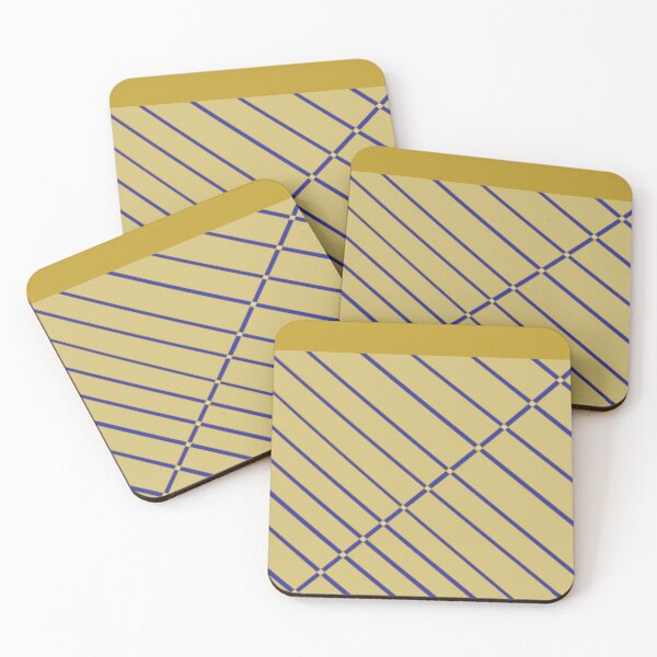 Item preview, Gold Two Shades With Blue Stripes designed and sold by DesignsByMuriel.