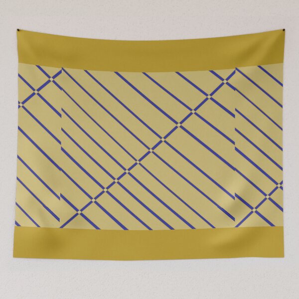 Item preview, Gold Two Shades With Blue Stripes designed and sold by DesignsByMuriel.