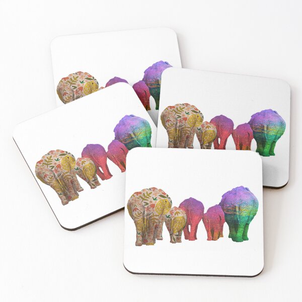 Item preview, Rainbow Elephants - Patterned Elephant Bums! designed and sold by TheKingdomAttic.