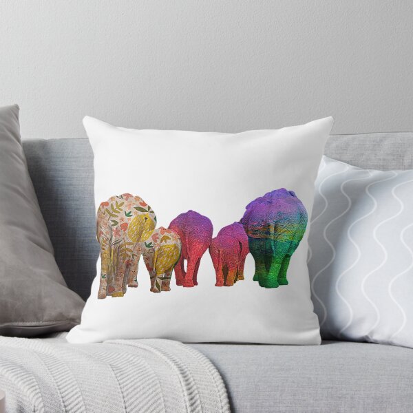 Item preview, Rainbow Elephants - Patterned Elephant Bums! designed and sold by TheKingdomAttic.