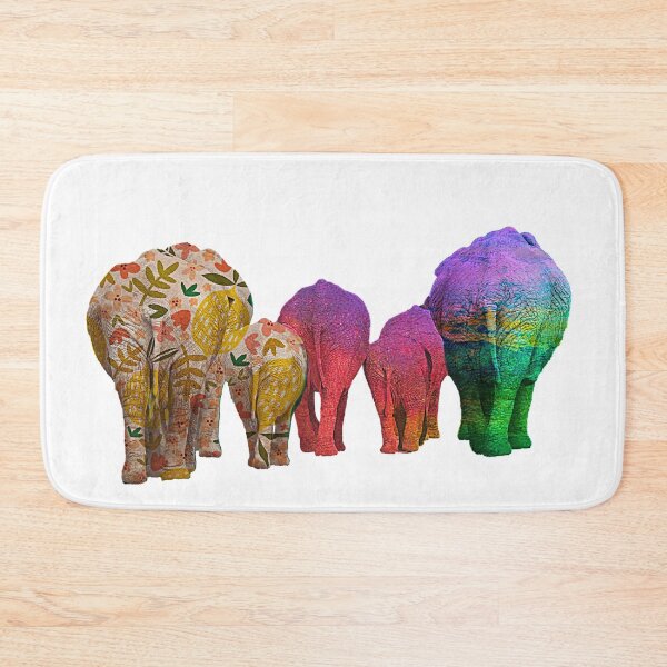 Item preview, Rainbow Elephants - Patterned Elephant Bums! designed and sold by TheKingdomAttic.