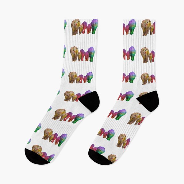 Item preview, Rainbow Elephants - Patterned Elephant Bums! designed and sold by TheKingdomAttic.
