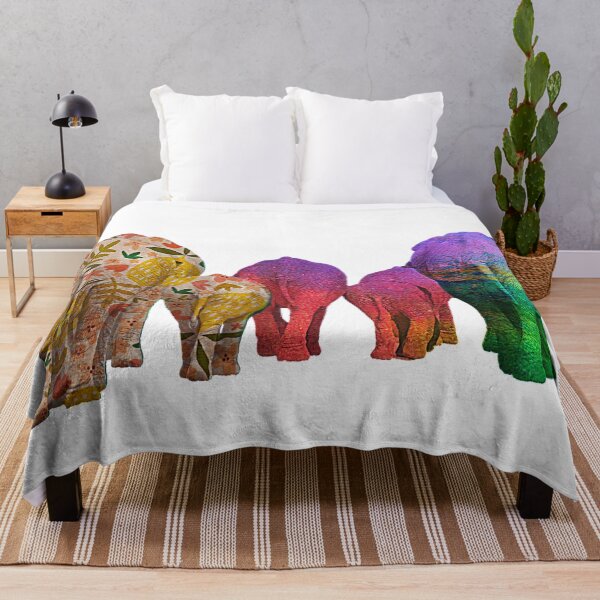Item preview, Rainbow Elephants - Patterned Elephant Bums! designed and sold by TheKingdomAttic.