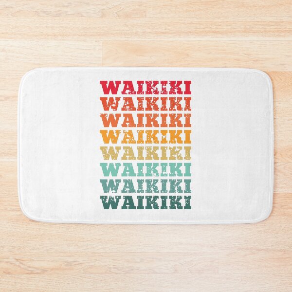 Item preview, Waikiki - repeated retro vintage sunset colors with a distressed design effect designed and sold by Rhu Creations.