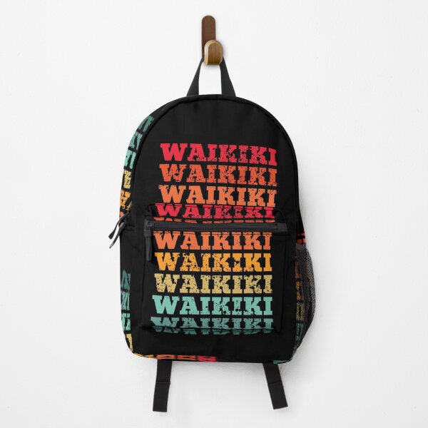 Item preview, Waikiki - repeated retro vintage sunset colors with a distressed design effect designed and sold by Rhu Creations.
