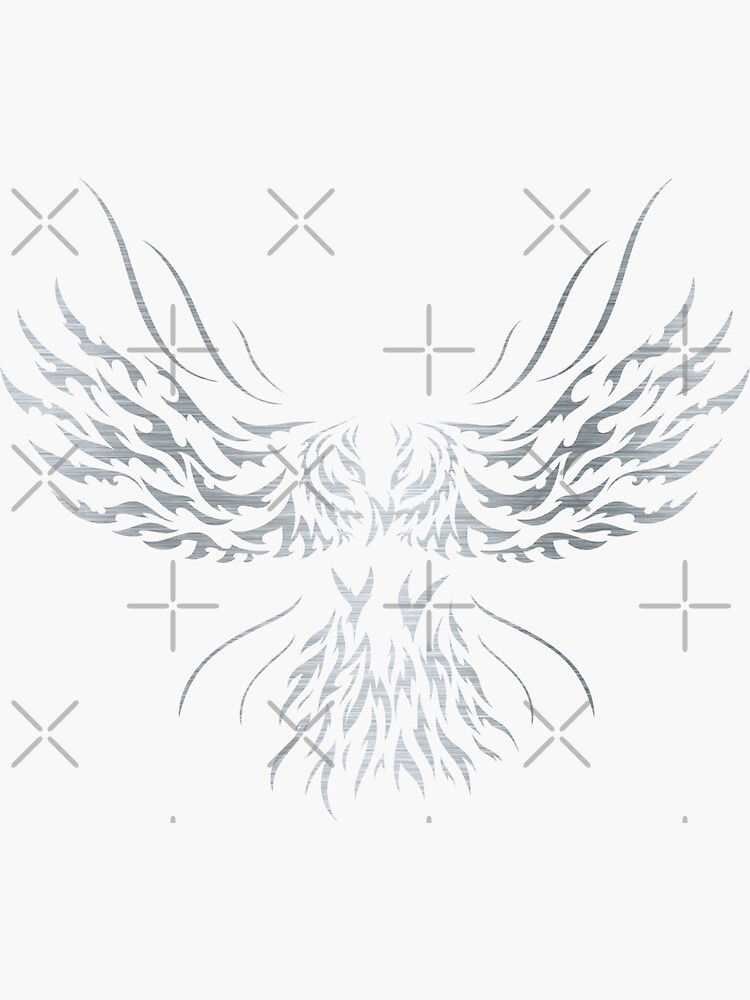 "Silver Eagle Tattoo" Sticker by AbrahamDavid123 Redbubble