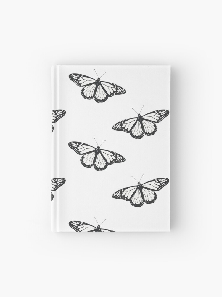 Detailed Coloring Books For Kids: Butterflies: Black Background