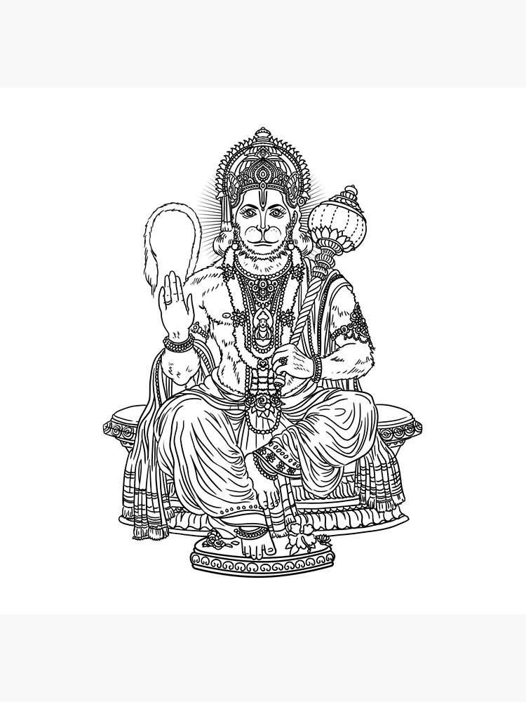 Drawing Lord Hanuman Image & Photo (Free Trial) | Bigstock