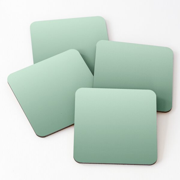 Green Gradient Coasters (Set of 4)