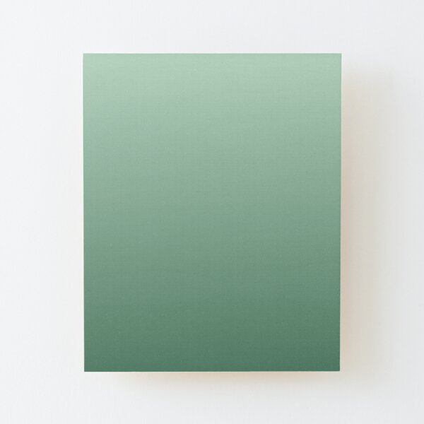 Green Gradient Wood Mounted Print