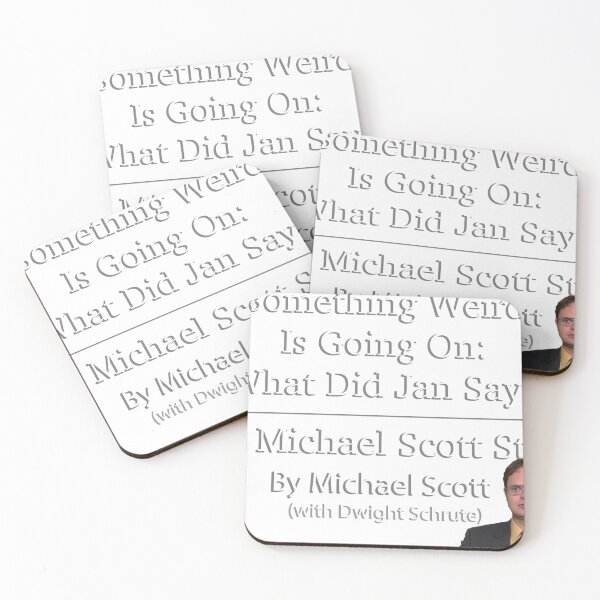 Item preview, Something Weird Is Going On: What Did Jan Say? The Michael Scott Story - The Office (US) designed and sold by Aimjock.
