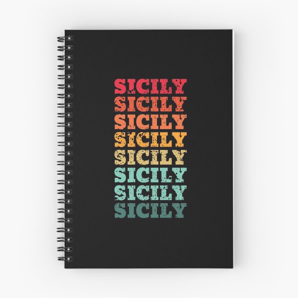 Item preview, Sicily - repeated retro vintage sunset colors with a distressed design effect designed and sold by Rhu Creations.