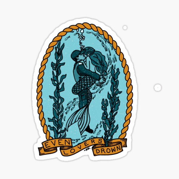Item preview, Coast Guard Even Lovers Drown designed and sold by AlwaysReadyCltv.