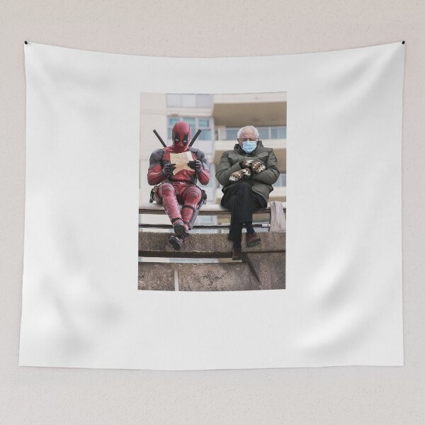 Item preview, Bernie Sanders Funny Meme Mittens Sitting Chair Inauguration designed and sold by LifeQuotes.