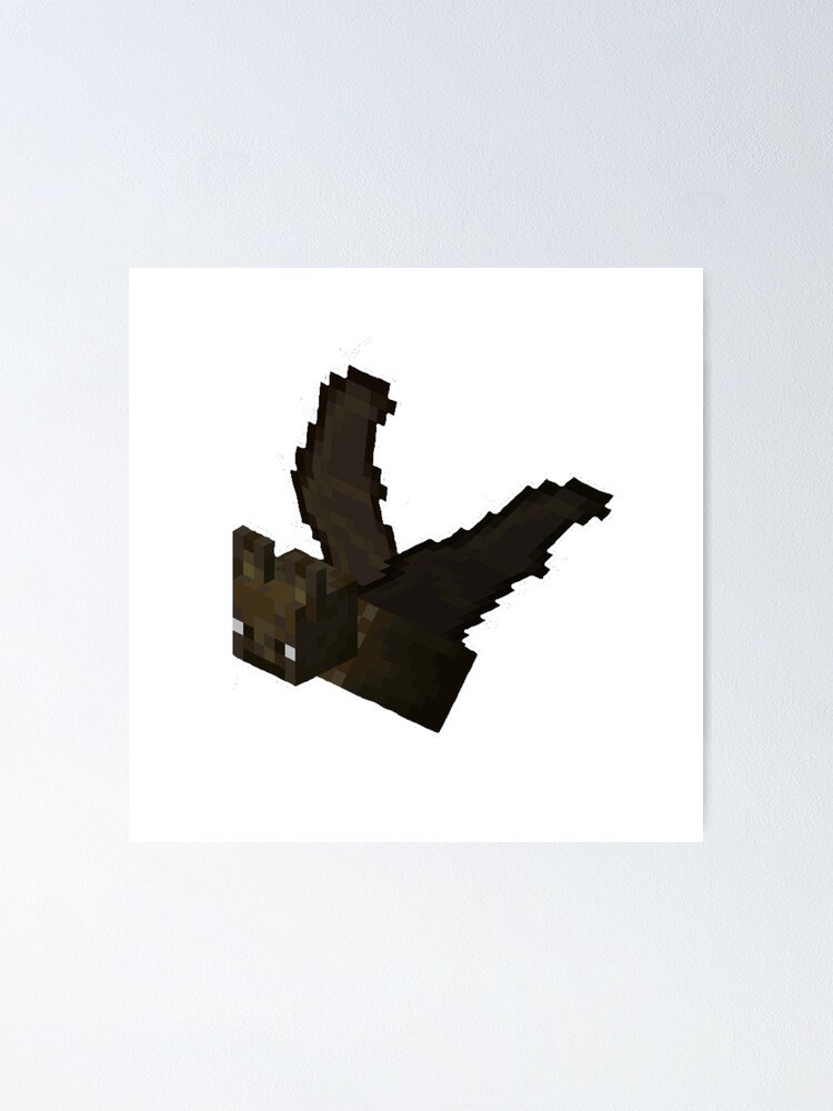 Minecraft Bat Poster By Arenkitt Redbubble