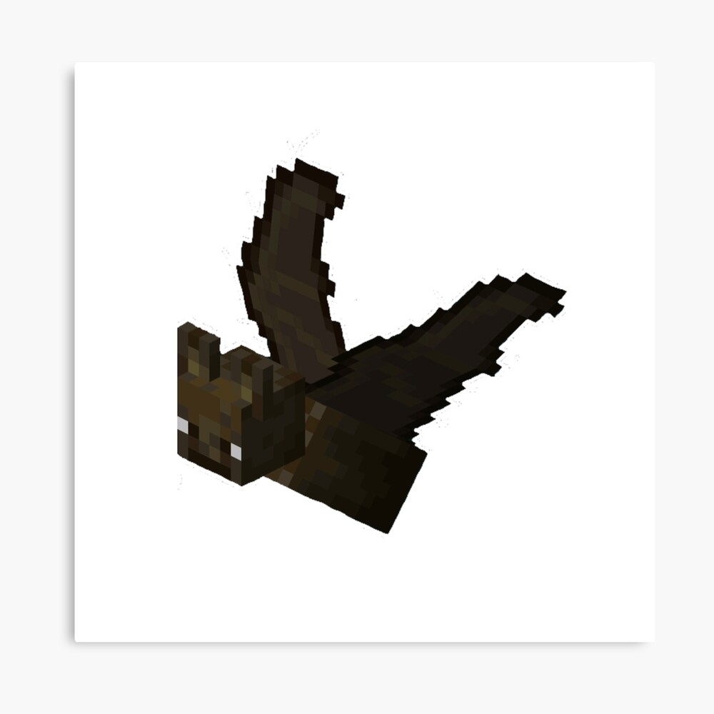 Minecraft Bat Poster For Sale By Arenkitt Redbubble