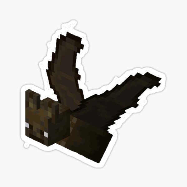 Minecraft Bat Sticker For Sale By Arenkitt Redbubble