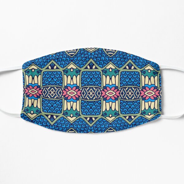 Ethnic Abstract Seamless Vintage Pattern Flat Mask