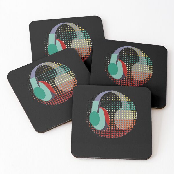 Item preview, Gaming Headphones with Retro Striped Dots designed and sold by Zurickdesigns.