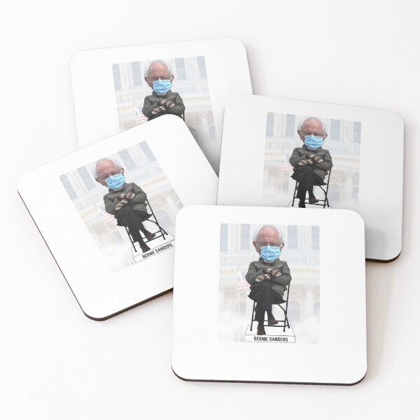 Item preview, Bernie Sanders Funny Meme Mittens Sitting Chair Inauguration designed and sold by LifeQuotes.